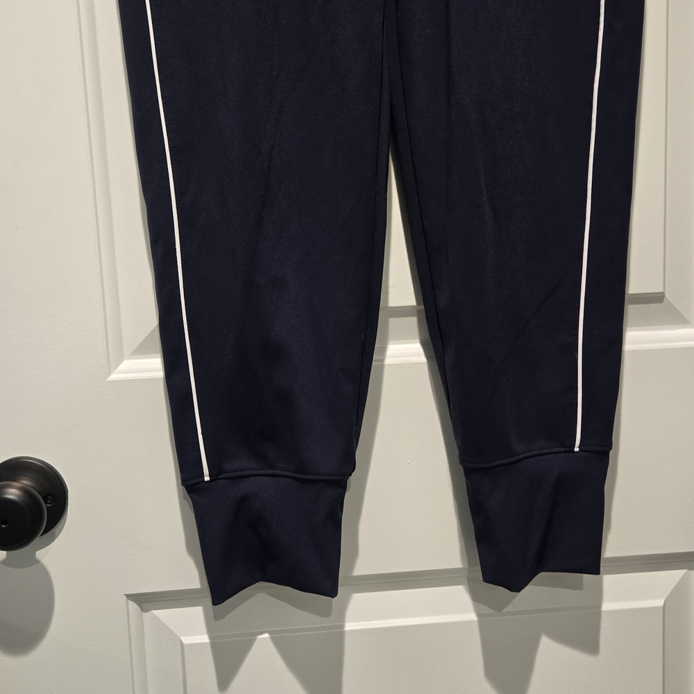 Athleta Venice High Rise Track Navy & bright White Stripe Jogger Women's Size M - Picture 5 of 11